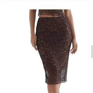 House of CB lace skirt